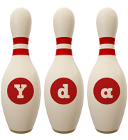 Yda bowling-pin logo