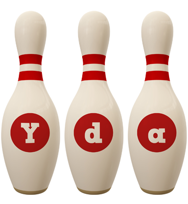 Yda bowling-pin logo