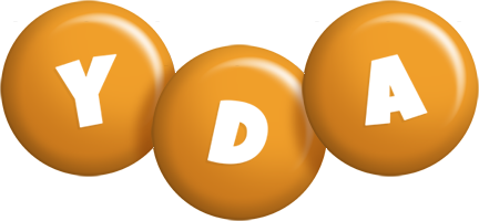 Yda candy-orange logo