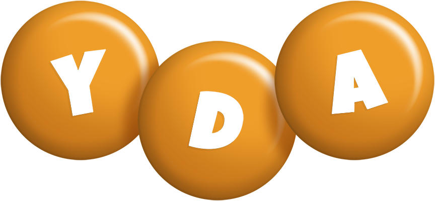 Yda candy-orange logo