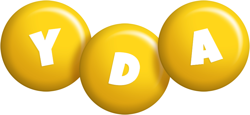 Yda candy-yellow logo