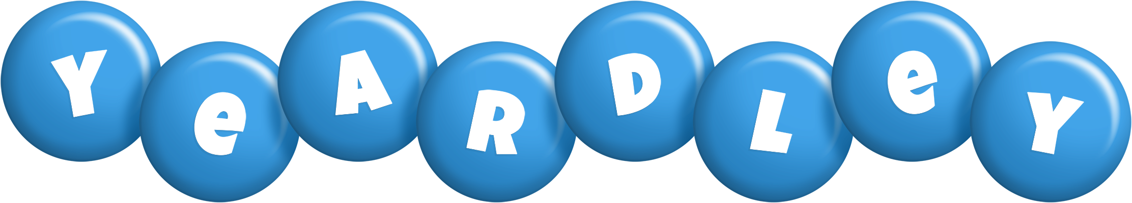 Yeardley candy-blue logo