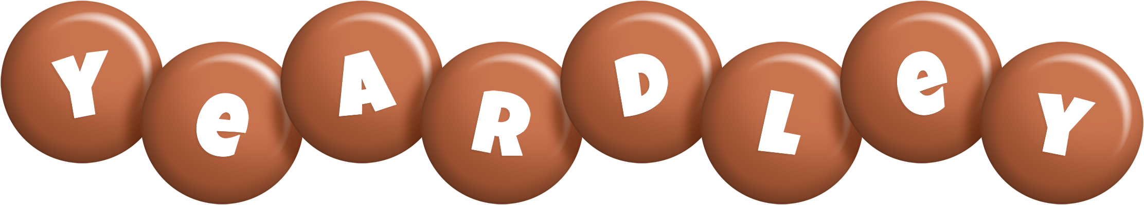 Yeardley candy-brown logo