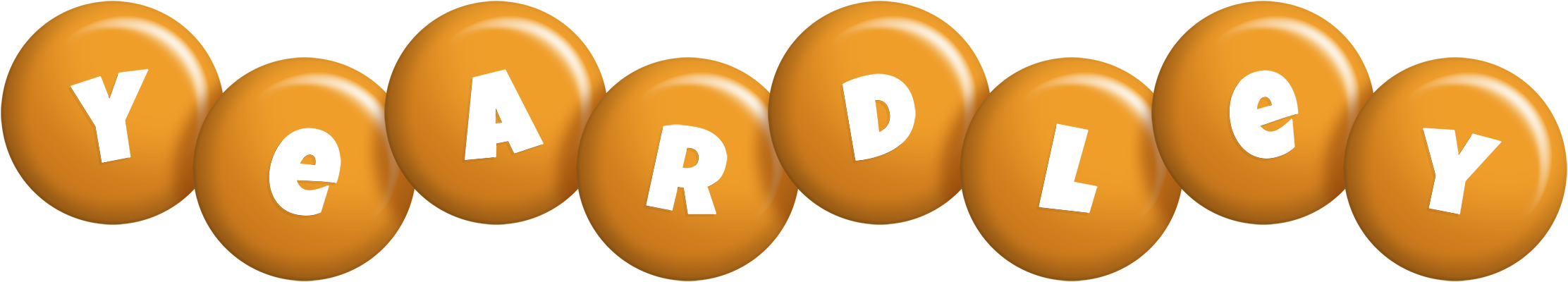 Yeardley candy-orange logo