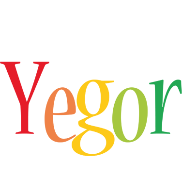 Yegor birthday logo