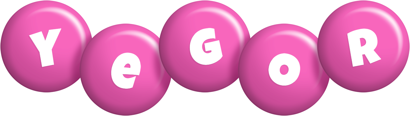 Yegor candy-pink logo