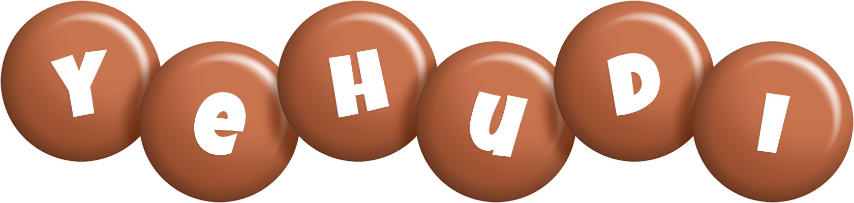 Yehudi candy-brown logo