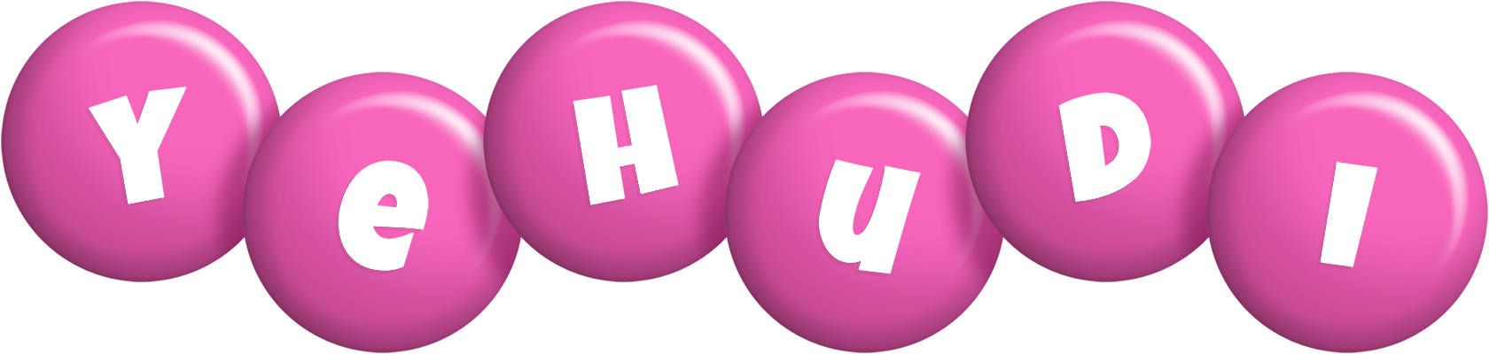 Yehudi candy-pink logo