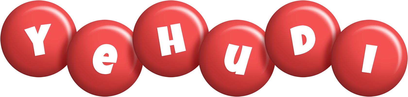 Yehudi candy-red logo