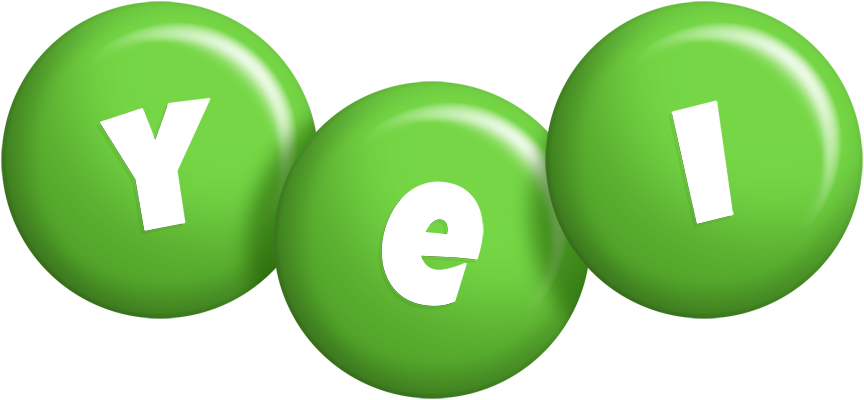 Yei candy-green logo