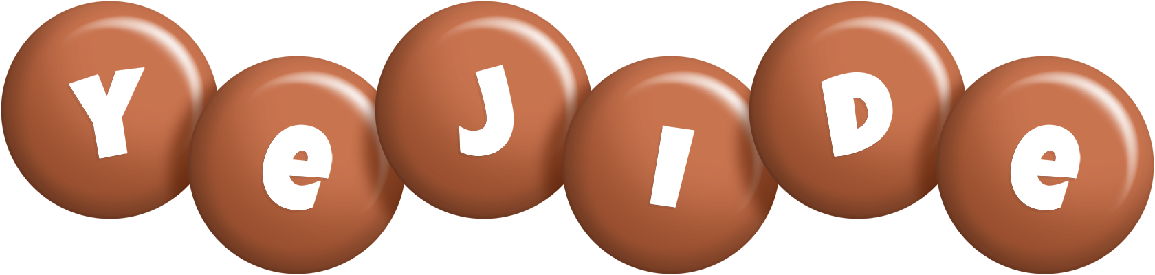 Yejide candy-brown logo