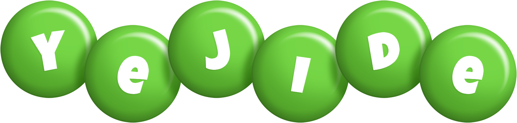 Yejide candy-green logo