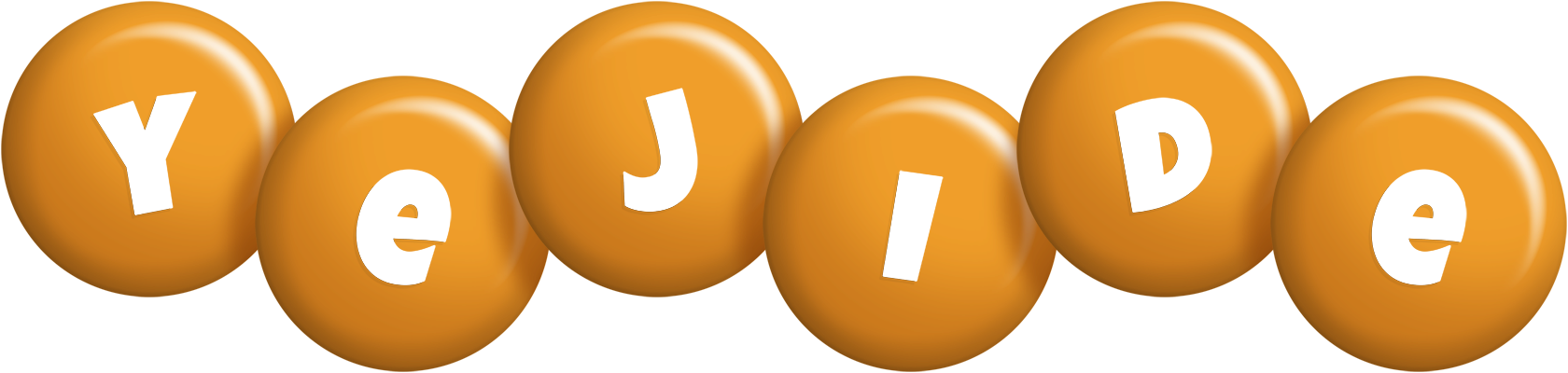 Yejide candy-orange logo