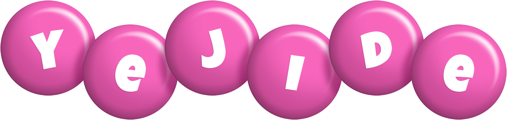 Yejide candy-pink logo