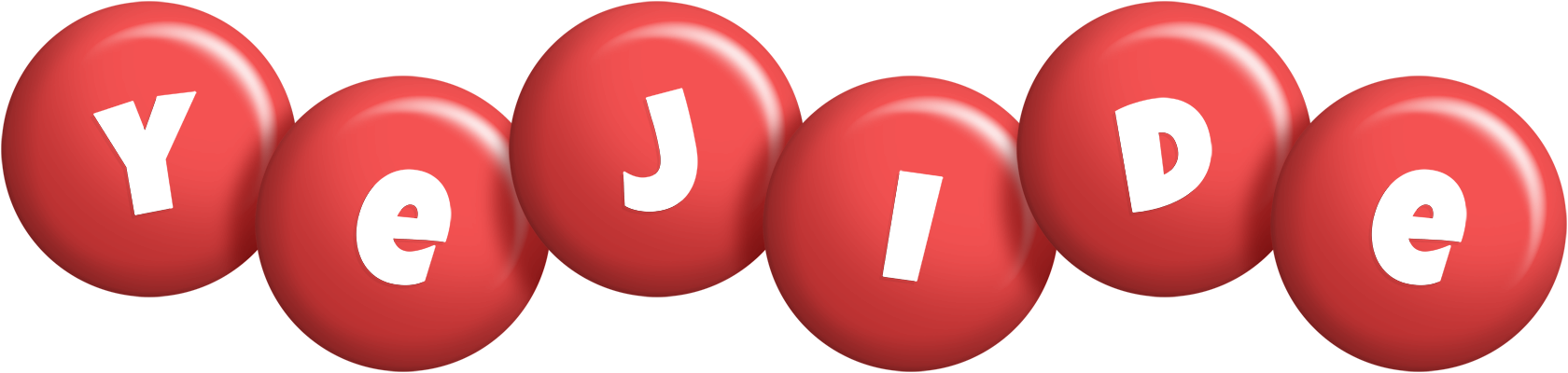 Yejide candy-red logo