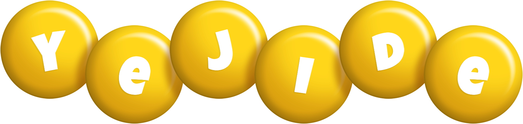 Yejide candy-yellow logo