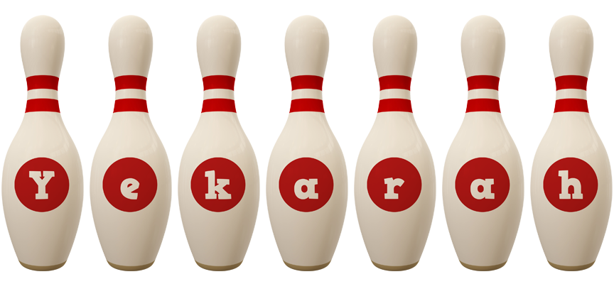 Yekarah bowling-pin logo