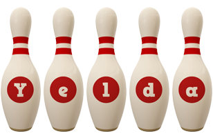 Yelda bowling-pin logo