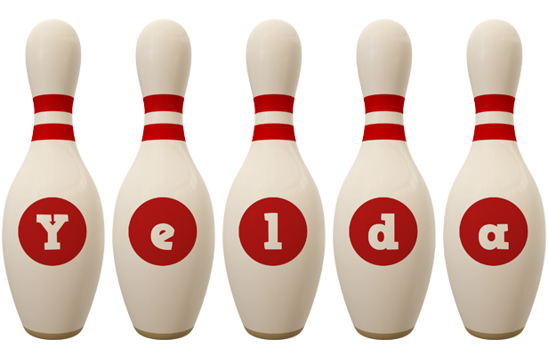 Yelda bowling-pin logo