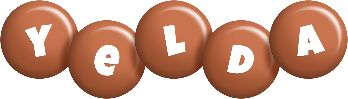 Yelda candy-brown logo