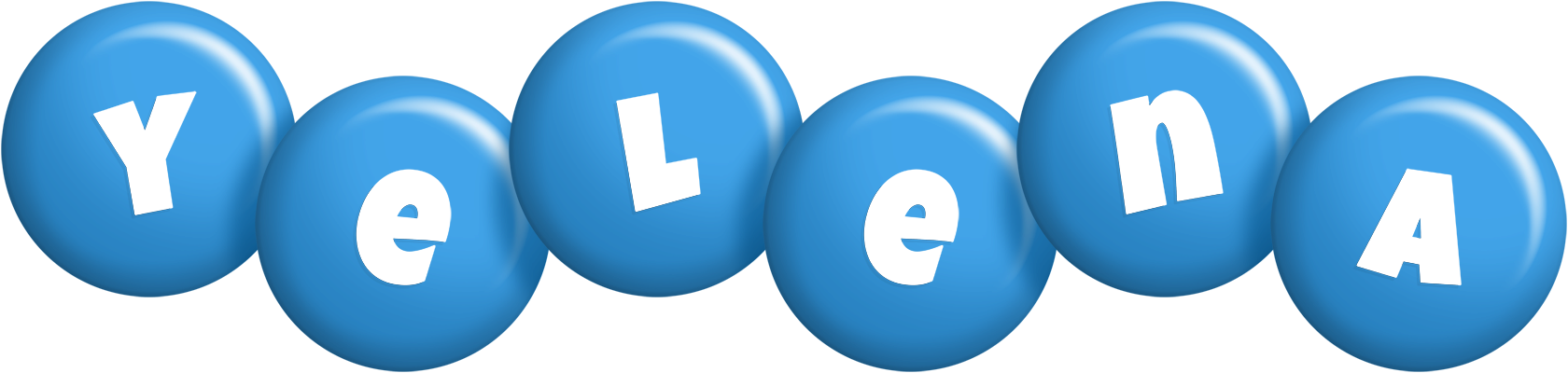 Yelena candy-blue logo