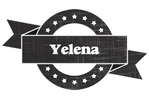Yelena grunge logo