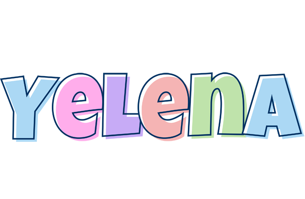 Yelena pastel logo