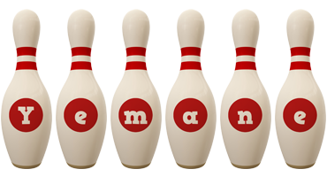 Yemane bowling-pin logo