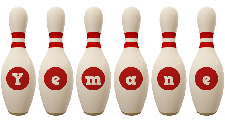 Yemane bowling-pin logo