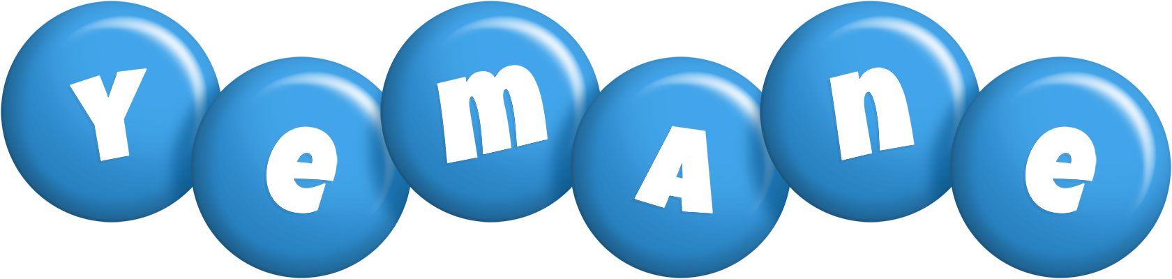 Yemane candy-blue logo