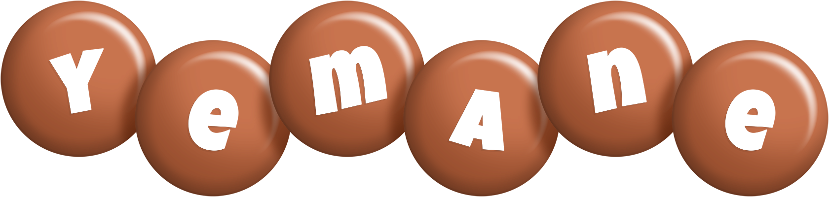Yemane candy-brown logo