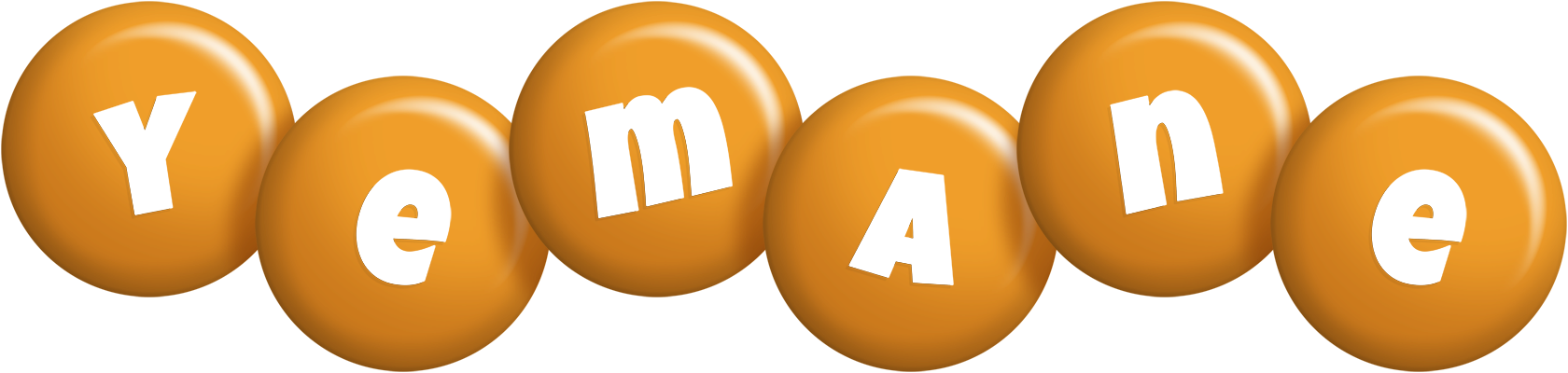 Yemane candy-orange logo