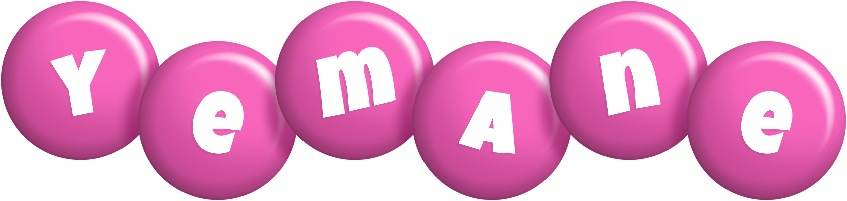 Yemane candy-pink logo