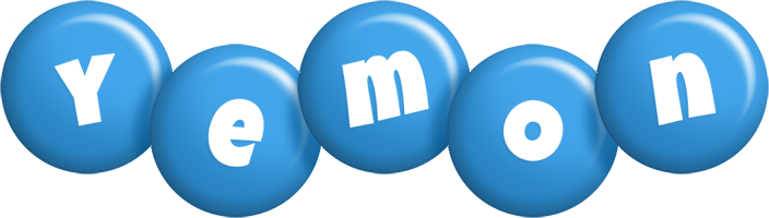 Yemon candy-blue logo