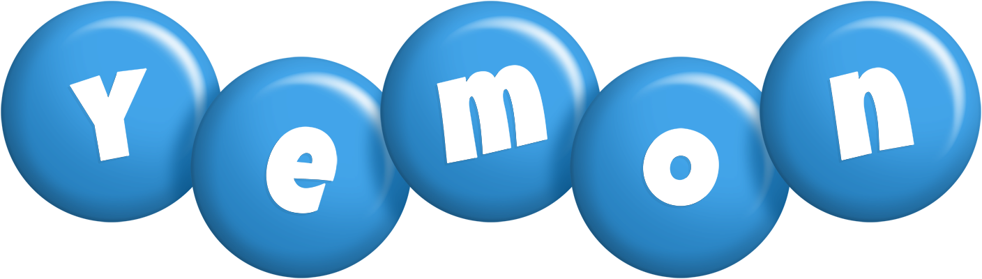 Yemon candy-blue logo