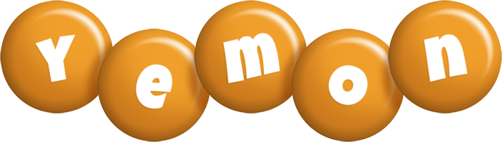 Yemon candy-orange logo