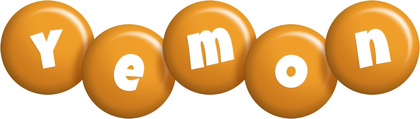 Yemon candy-orange logo