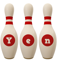 Yen bowling-pin logo