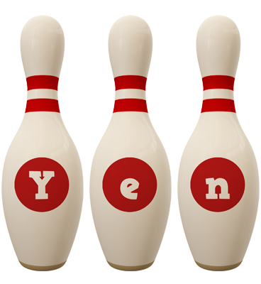 Yen bowling-pin logo
