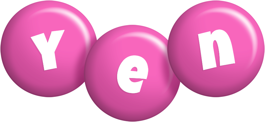 Yen candy-pink logo