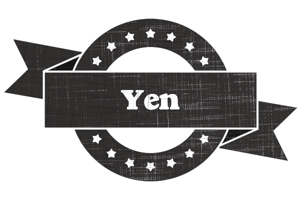 Yen grunge logo