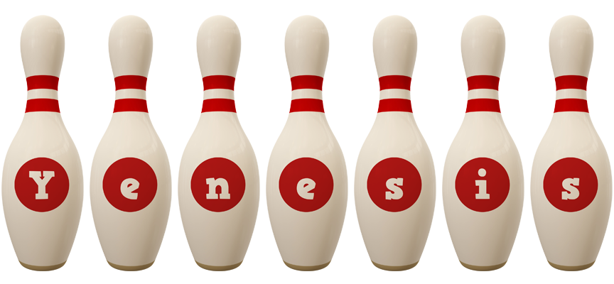 Yenesis bowling-pin logo