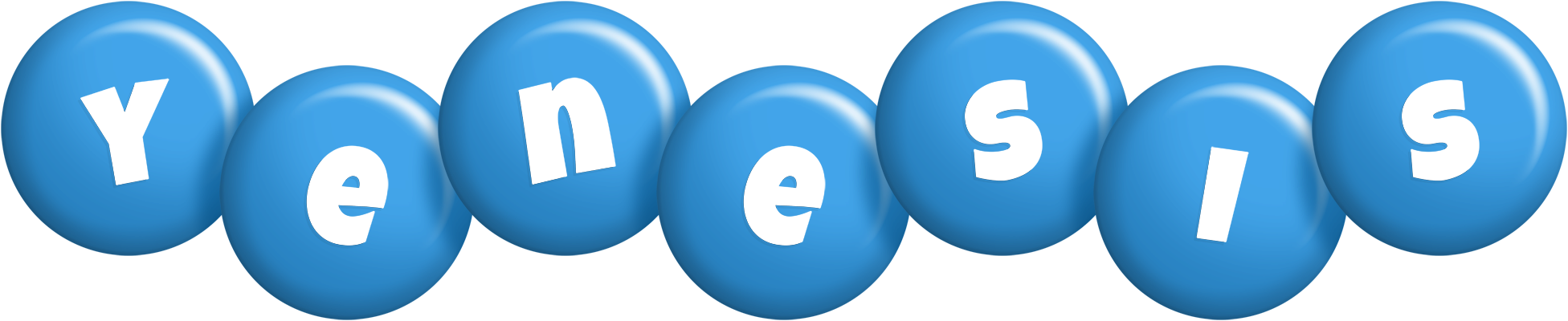 Yenesis candy-blue logo