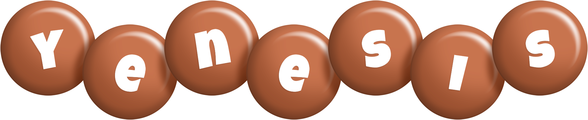 Yenesis candy-brown logo