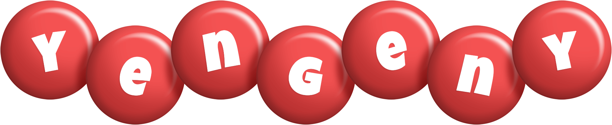 Yengeny candy-red logo
