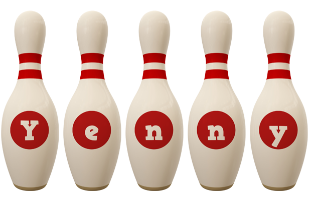 Yenny bowling-pin logo