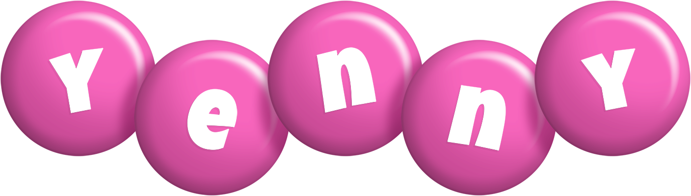 Yenny candy-pink logo