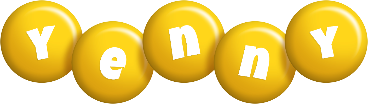 Yenny candy-yellow logo