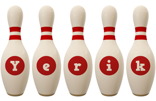 Yerik bowling-pin logo