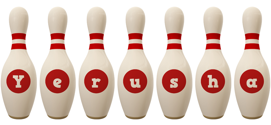 Yerusha bowling-pin logo